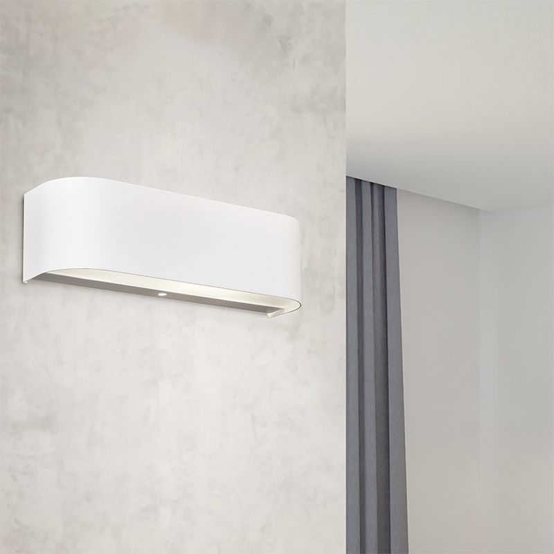 Witte up down wandlamp glas, Tomaso, 3,1W, 3000K LED Witte up down wandlamp glas, Tomaso, 3,1W, 3000K LED
