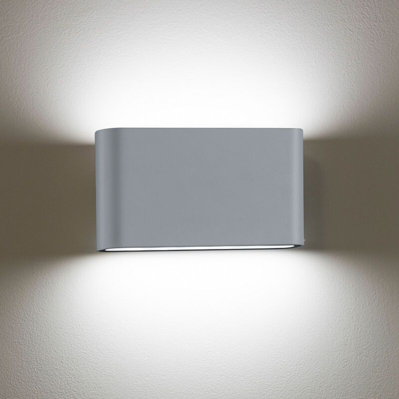 Zilveren buitenlamp modern, Bridlington, 4,5W, 3000K LED, IP54
