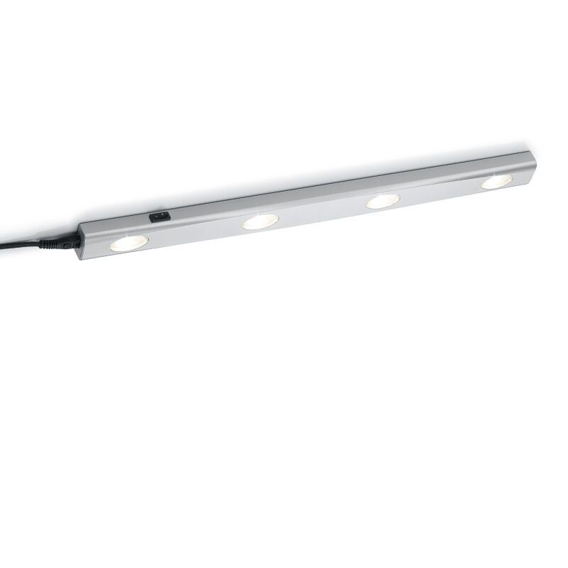 Zilveren keukenkastverlichting, Sarila, 1W, 3000K LED, met schakelaar