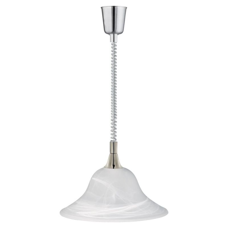 Aurora hanglamp, modern design, nikkel