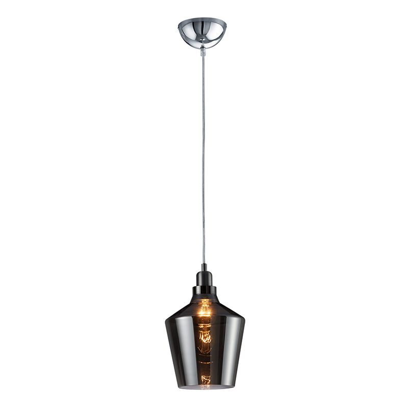 Mika hanglamp, glas - Rookglas, Zilver Mika hanglamp, glas - Rookglas, Zilver