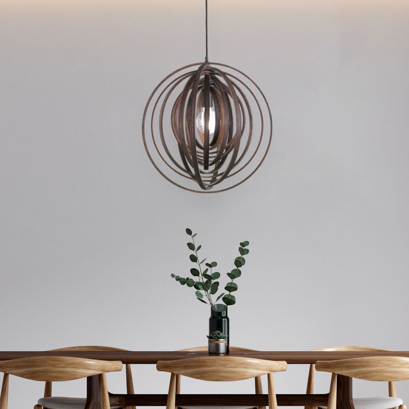 Bruine hanglamp modern, Xoelle