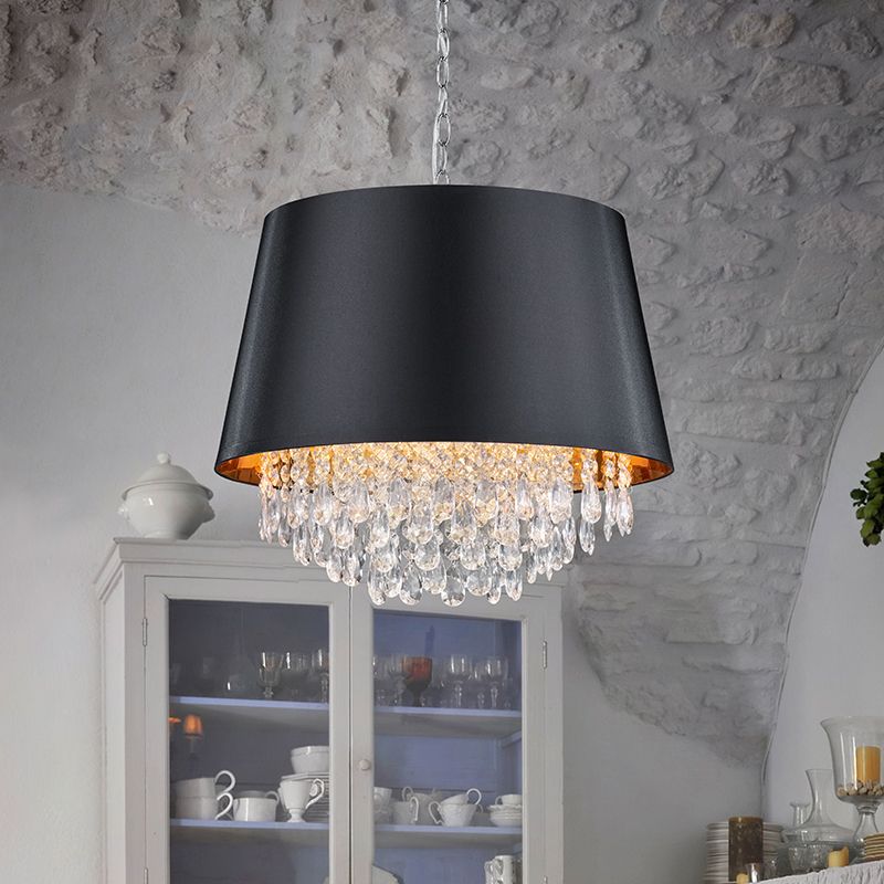 Chroom hanglamp Asiya, Metaal,Textiel Chroom hanglamp Asiya, Metaal,Textiel