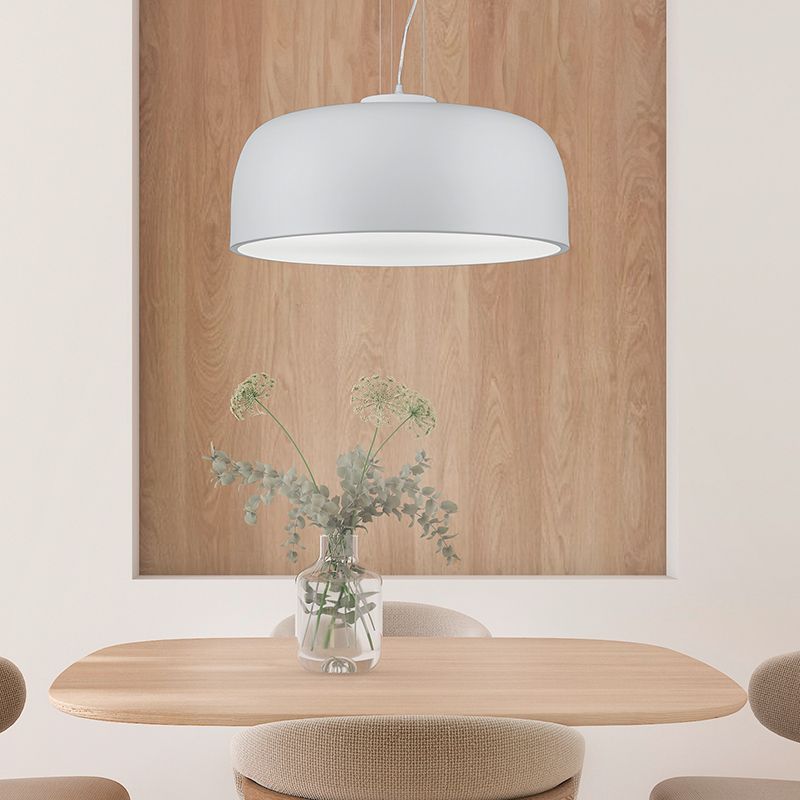 Witte hanglamp modern, Alnon