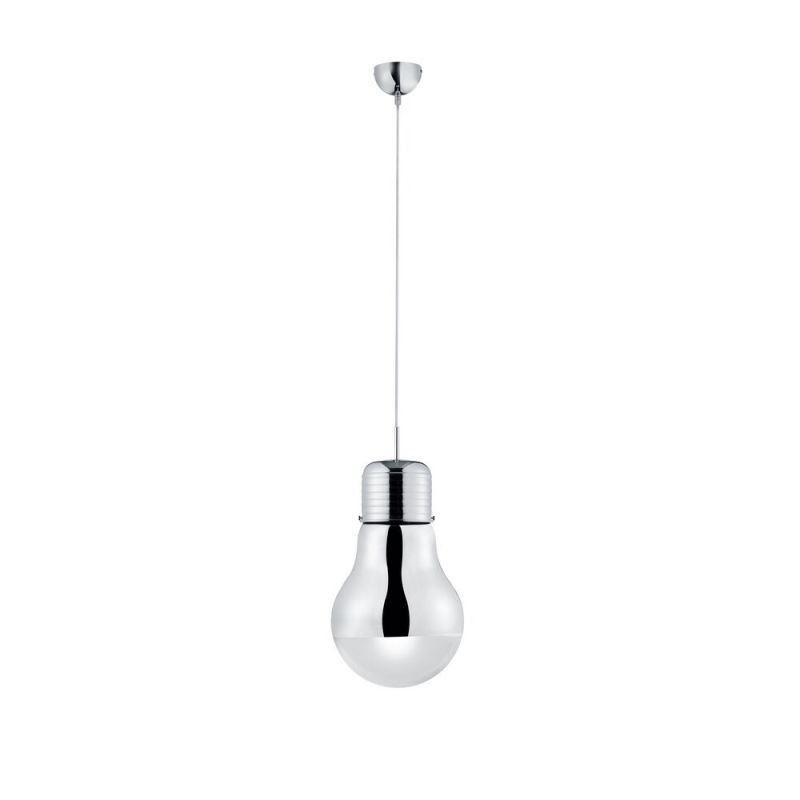 Moderne, Design Hanglamp Laryssa - Chroom, Transparant Helder