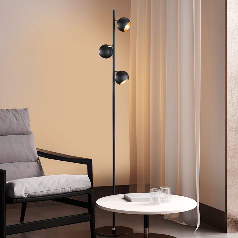 Mat zwarte vloerlamp Prato, Modern Mat zwarte vloerlamp Prato, Modern