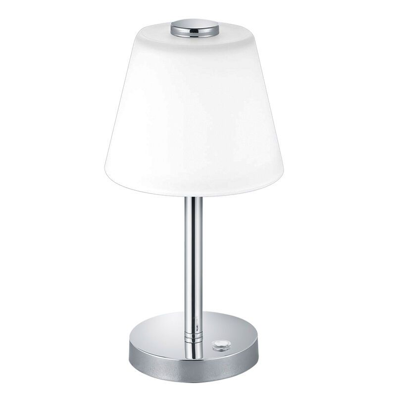 Chromen tafellamp modern, Liv, 4W, 3000K LED, met schakelaar