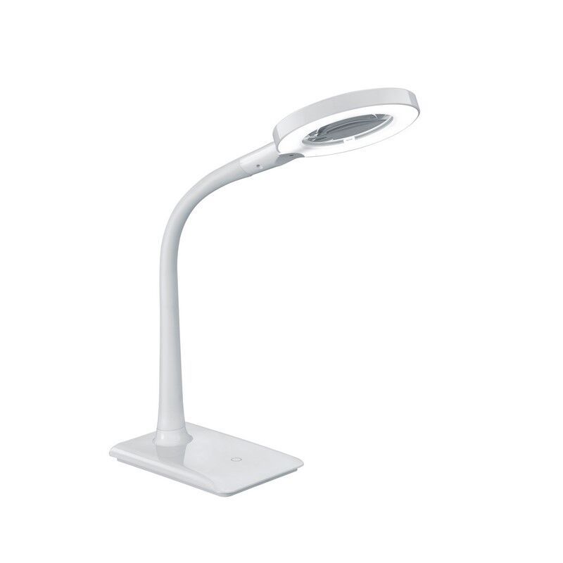 Witte bureaulamp modern, Ulyssae, 5W, 3500K LED, met schakelaar Witte bureaulamp modern, Ulyssae, 5W, 3500K LED, met schakelaar