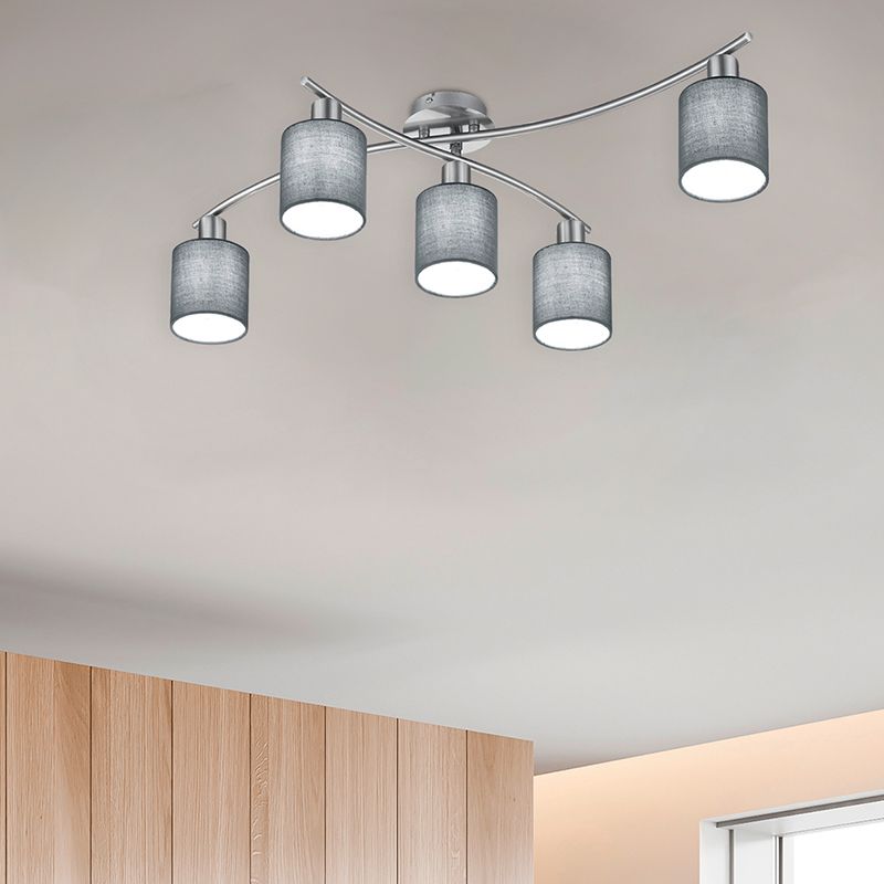 Nikkelen plafonnière metaal, Nordby Nikkelen plafonnière metaal, Nordby