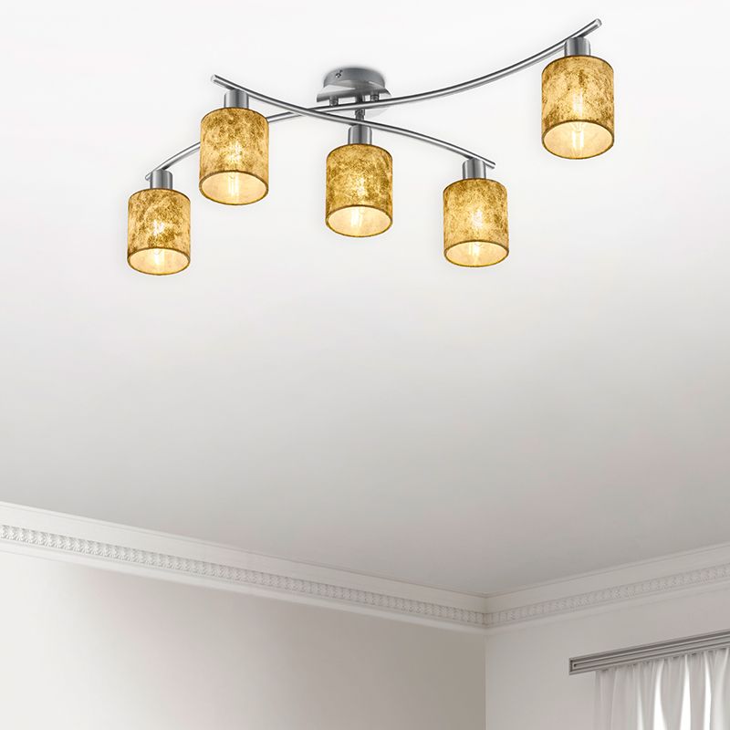 Zwarte plafonnière modern, Kyan