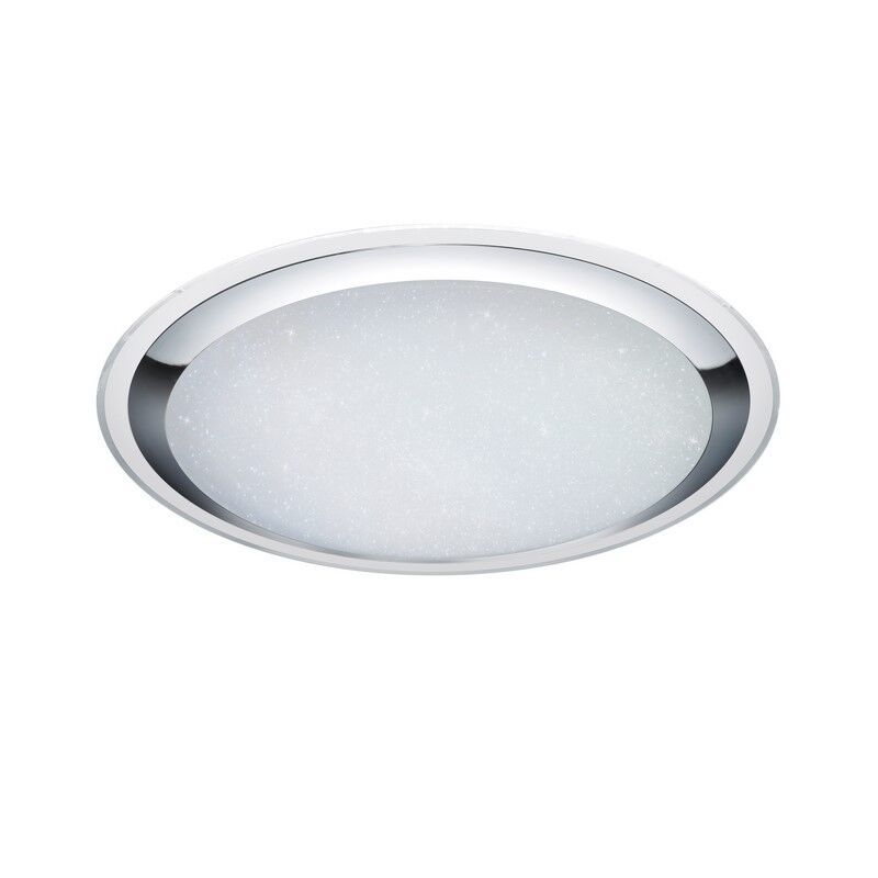 Witte plafonnière modern, Romain, 95W, warm tot koud wit verstelbare LED, met afstandsbediening
