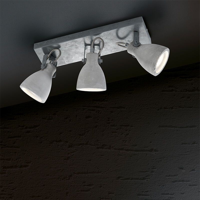 Betonnen plafondspot grijs, Lamija