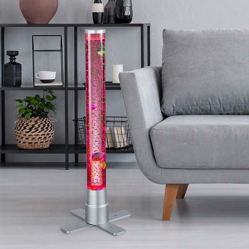 Zilveren kinderkamer tafellamp, Nautica, 2,4W, 3000K LED, met schakelaar