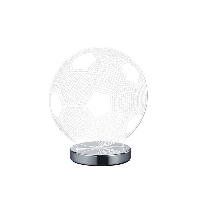 Chromen tafellamp design, Berit, 7W, warm tot koud wit verstelbare LED, met schakelaar