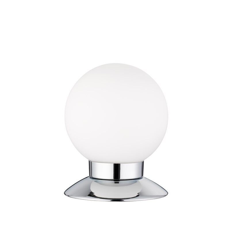 Chromen tafellamp modern, Nolan, 3W, 3000K LED, met schakelaar Chromen tafellamp modern, Nolan, 3W, 3000K LED, met schakelaar