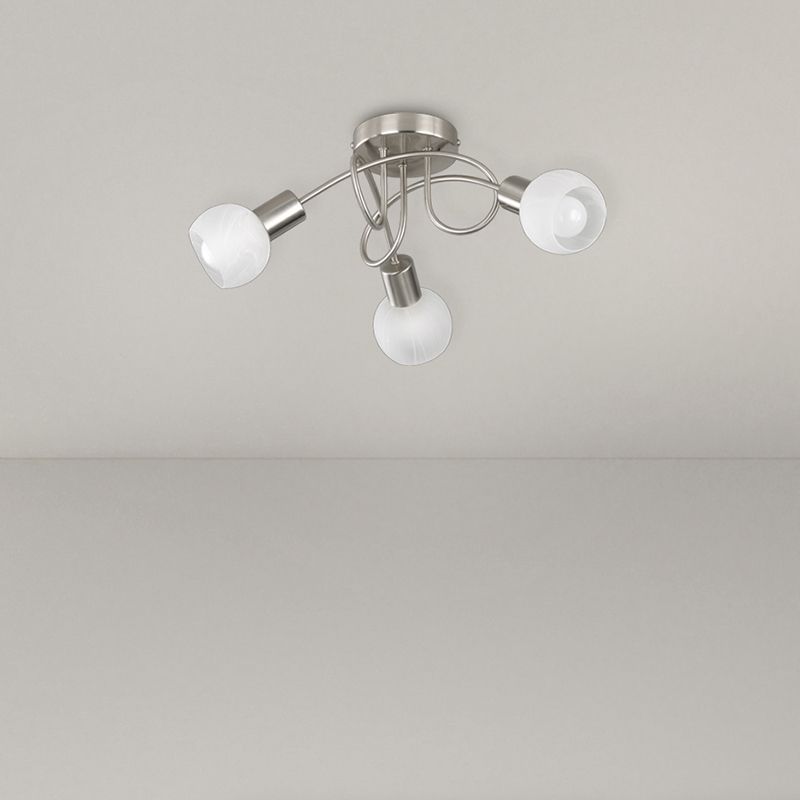 Nikkelen plafonnière modern, Benita Nikkelen plafonnière modern, Benita