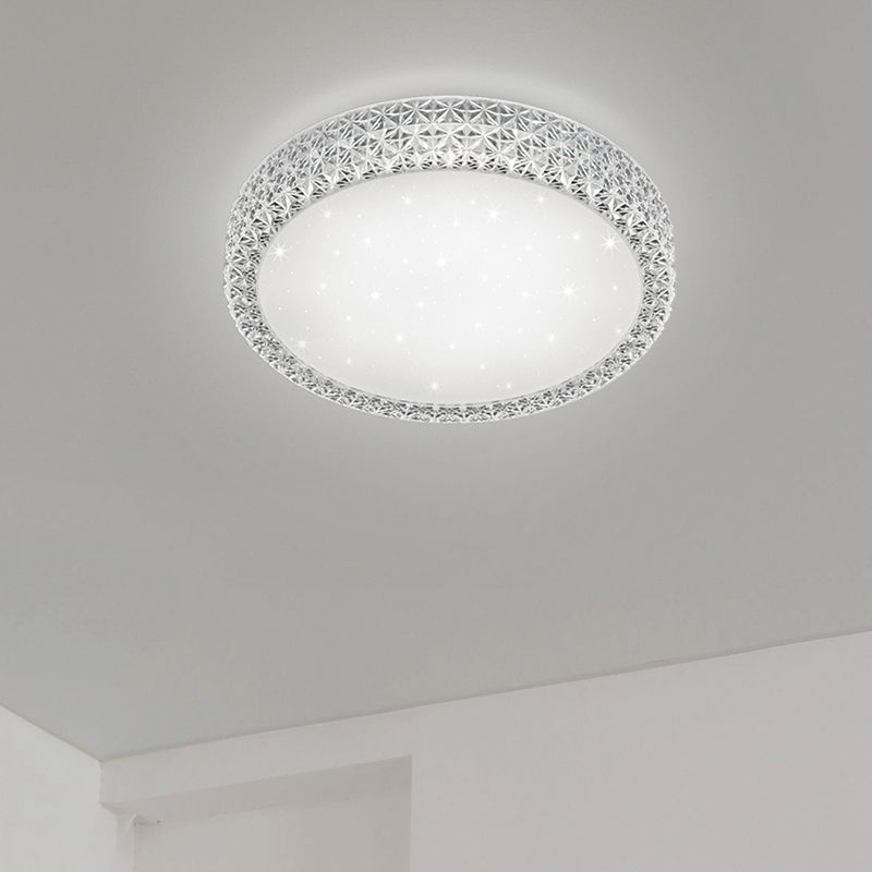 Witte plafonnière klassiek, Valentina, 21W, 3000K LED Witte plafonnière klassiek, Valentina, 21W, 3000K LED