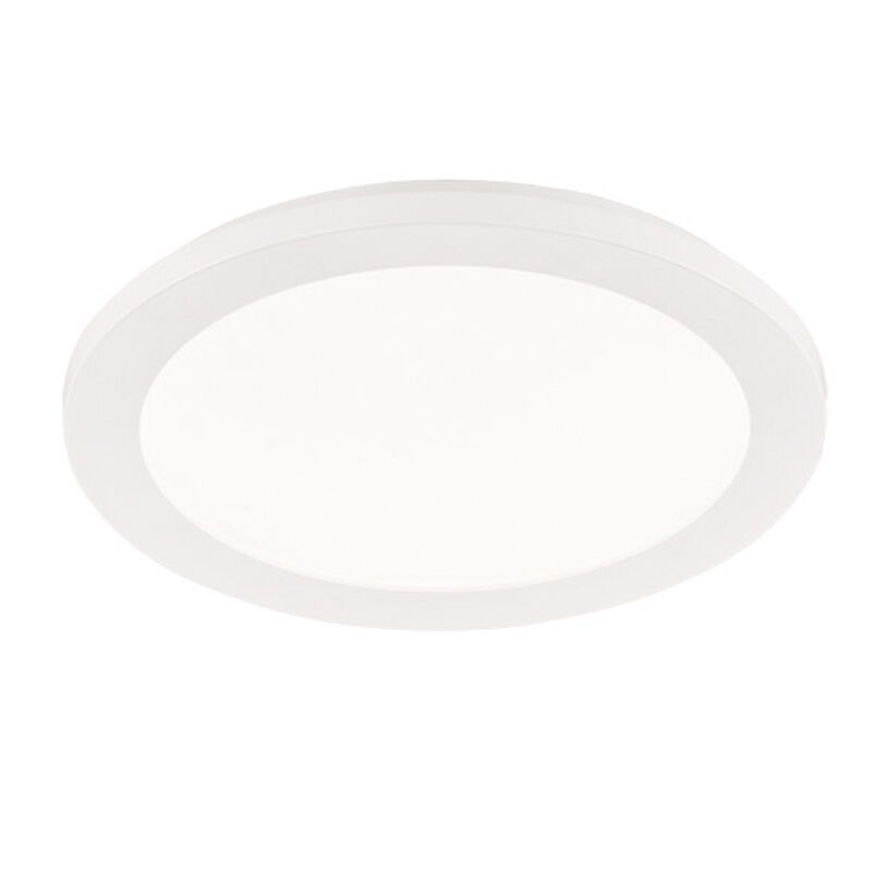 Witte plafonnière modern, Gistrup, 15W, 3000K LED, IP44, 3-staps dimbaar