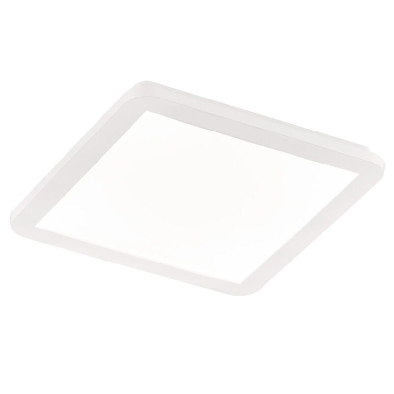 Witte plafonnière modern, Gistrup, 18W, 3000K LED, IP44, 3-staps dimbaar