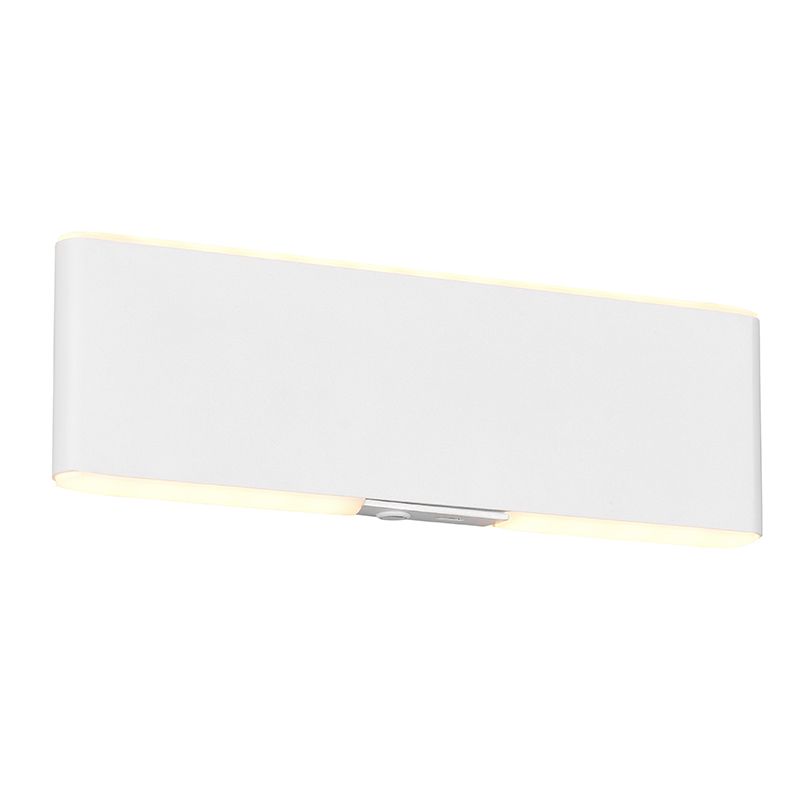 Witte up down wandlamp modern, Zwier, 2W, warm tot koud wit verstelbare LED, met schakelaar Witte up down wandlamp modern, Zwier, 2W, warm tot koud wit verstelbare LED, met schakelaar