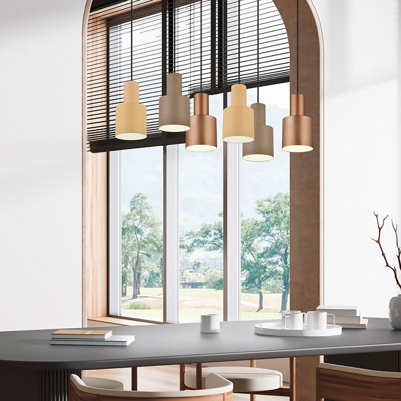 Taupe hanglamp modern, Amila