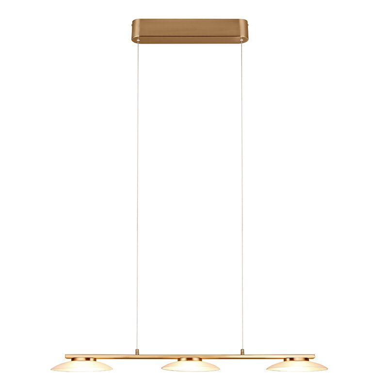 Messing hanglamp design, Fenno, 9W, 3000K LED, 3-staps dimbaar Messing hanglamp design, Fenno, 9W, 3000K LED, 3-staps dimbaar