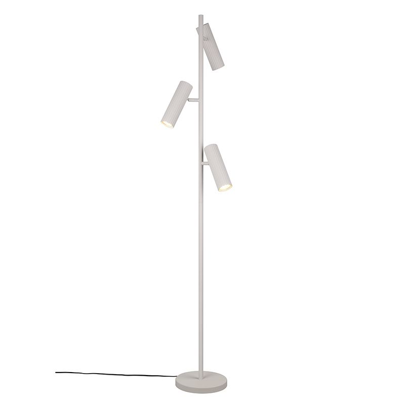 Grijze vloerlamp modern, Sieb, met schakelaar Grijze vloerlamp modern, Sieb, met schakelaar