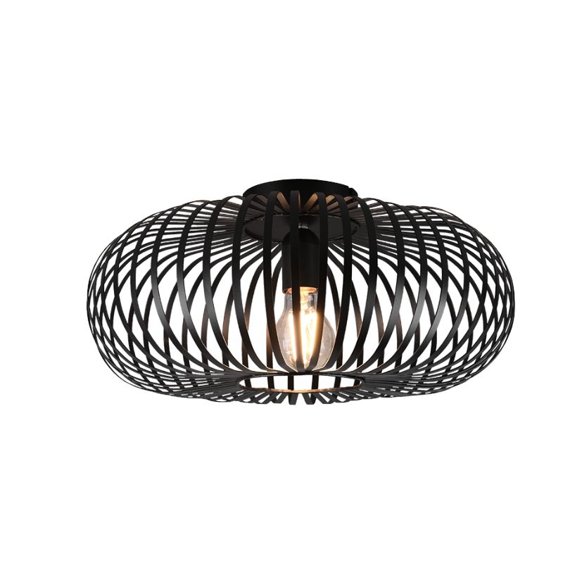 Industriële plafondlamp zwart, Johann Industriële plafondlamp zwart, Johann