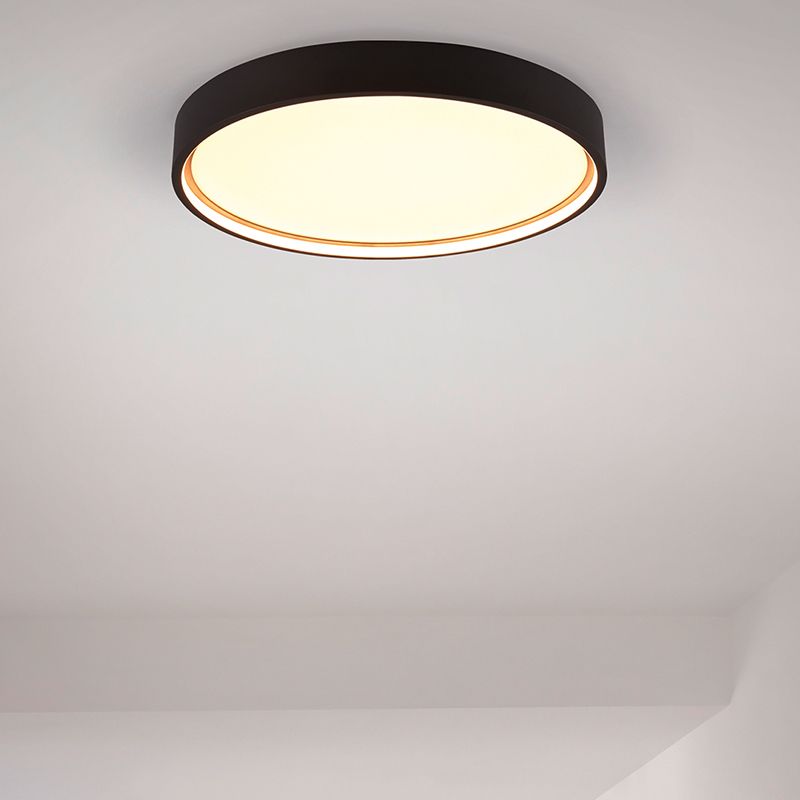 Zwarte plafonnière modern, Destin, 29W, warm tot koud wit verstelbare LED