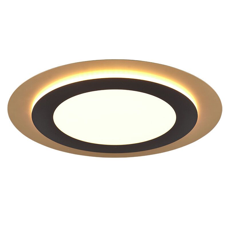 Zwarte plafonnière modern, Frans, 42W, warm tot koud wit verstelbare LED, met afstandsbediening Zwarte plafonnière modern, Frans, 42W, warm tot koud wit verstelbare LED, met afstandsbediening