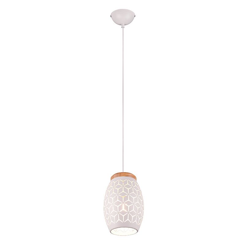 Witte hanglamp modern, Delana