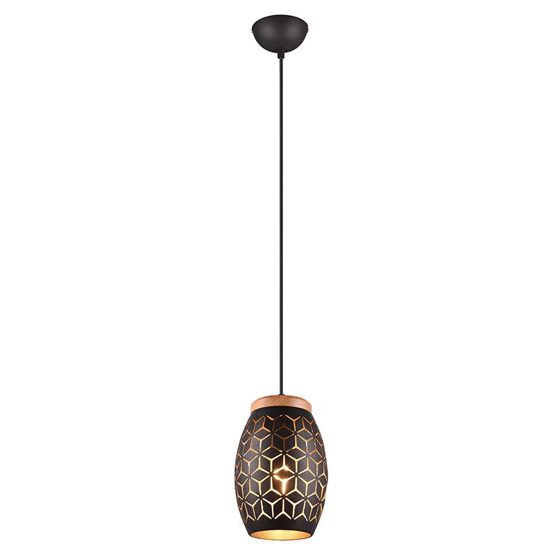 Zwarte hanglamp modern, Delana