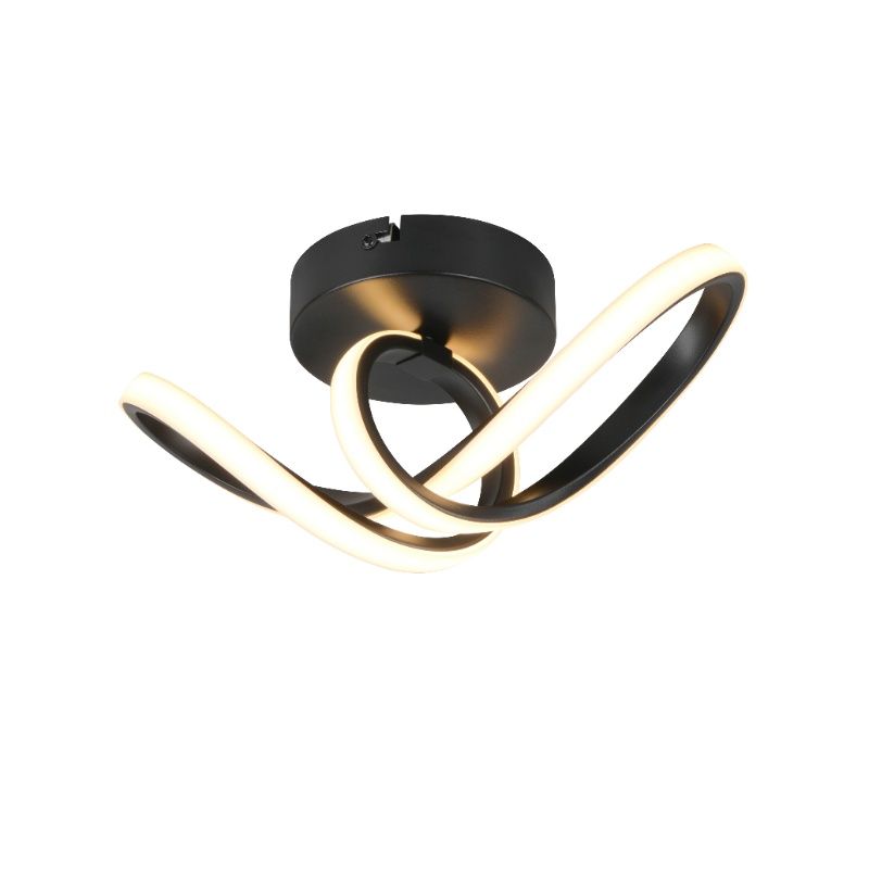 Zwarte plafondlamp design, Wiard, 7W, 3000K LED Zwarte plafondlamp design, Wiard, 7W, 3000K LED