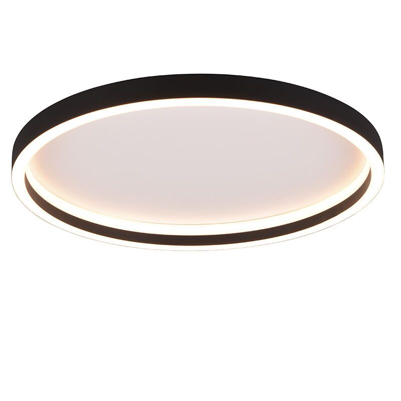 Zwarte plafonnière design, Gilbert, 20W, 3000K LED