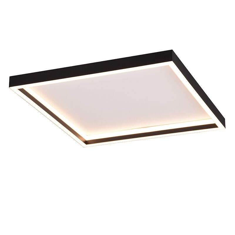 Zwarte plafonnière design, Gilbert, 20W, 3000K LED