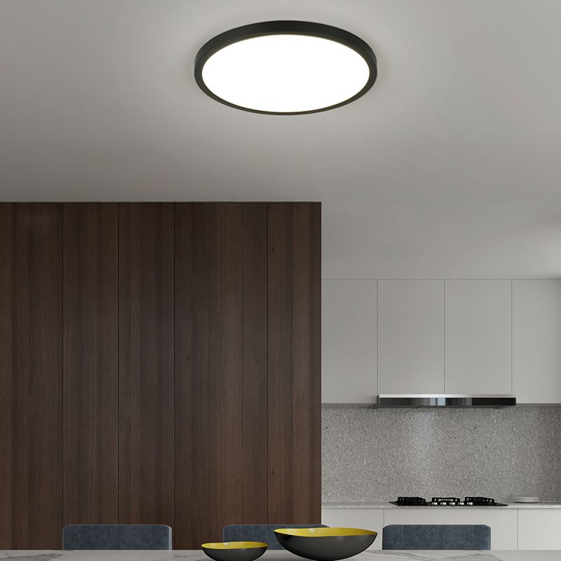 Zwarte plafonnière modern, Zayd, 30W, white switch LED, 3-staps dimbaar Zwarte plafonnière modern, Zayd, 30W, white switch LED, 3-staps dimbaar