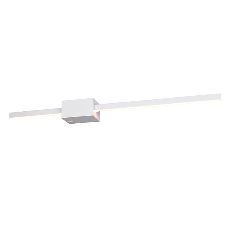 Witte wandlamp modern, Tsjerk, 3-staps dimbaar