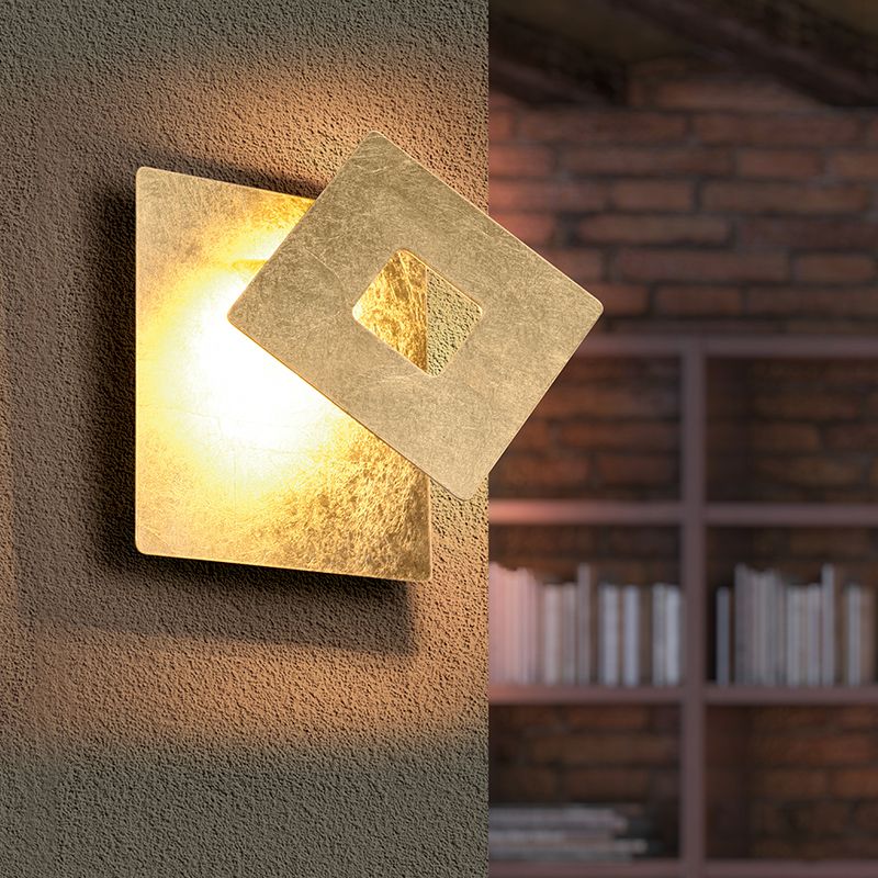 Gouden wandlamp design, Ting, 6W, 3000K LED