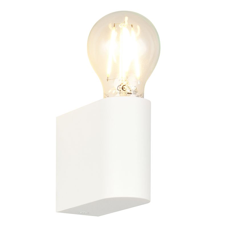 Witte wandlamp modern, Tullia, IP44