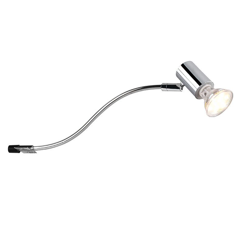 Moderne wandlamp Martika, chroom, metaal, IP44 Moderne wandlamp Martika, chroom, metaal, IP44