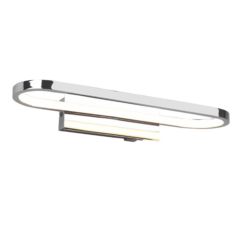 Moderne wandlamp Martin, chroom, metaal, geïntegreerde LED