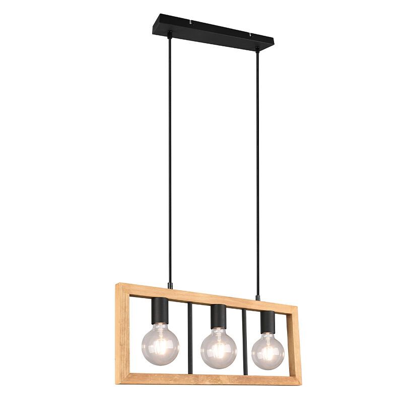 Vintage hanglamp Rafiq, zwart, metaal Vintage hanglamp Rafiq, zwart, metaal