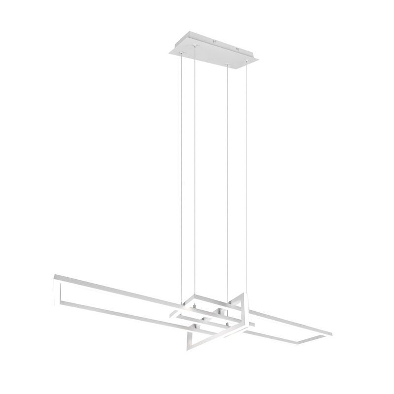 Moderne hanglamp Hatun, wit, incl. LED, wit licht