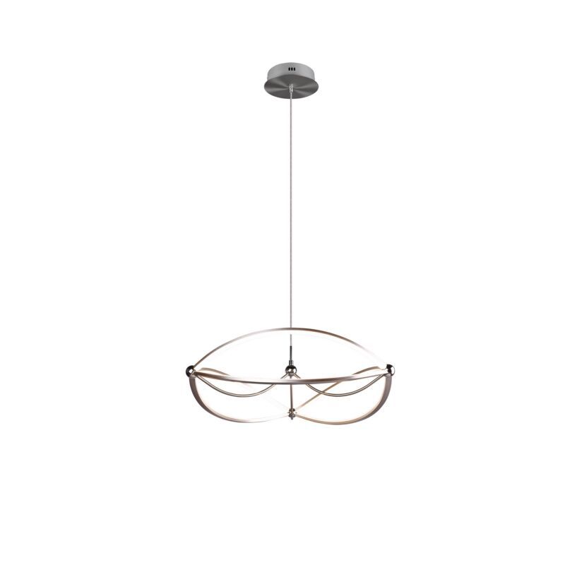 Moderne hanglamp Remy, nikkel, 42w geintegreerd LED Moderne hanglamp Remy, nikkel, 42w geintegreerd LED
