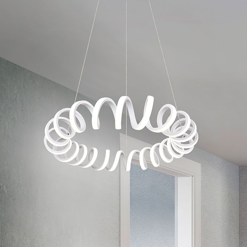 Moderne hanglamp Noemi, wit, 33w geintegreerd LED Moderne hanglamp Noemi, wit, 33w geintegreerd LED