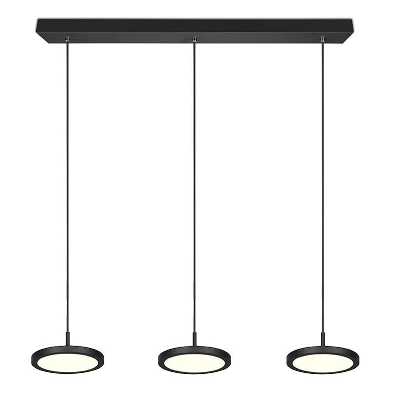 Zwarte hanglamp modern, Jakoba, 10W, 3000K LED Zwarte hanglamp modern, Jakoba, 10W, 3000K LED