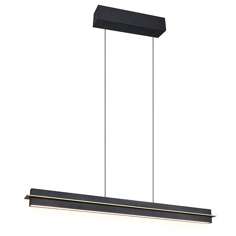 Zwarte hanglamp modern, Joek, 22W, warm tot koud wit verstelbare LED, 3-staps dimbaar Zwarte hanglamp modern, Joek, 22W, warm tot koud wit verstelbare LED, 3-staps dimbaar