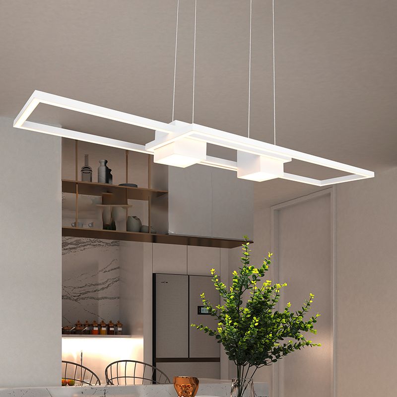 Witte hanglamp design, Sohaib, 37W, warm tot koud wit verstelbare LED, 3-staps dimbaar