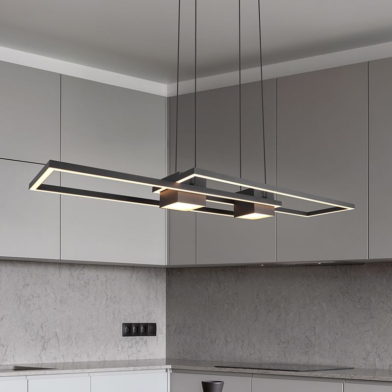 Zwarte hanglamp design, Sohaib, 37W, warm tot koud wit verstelbare LED, 3-staps dimbaar