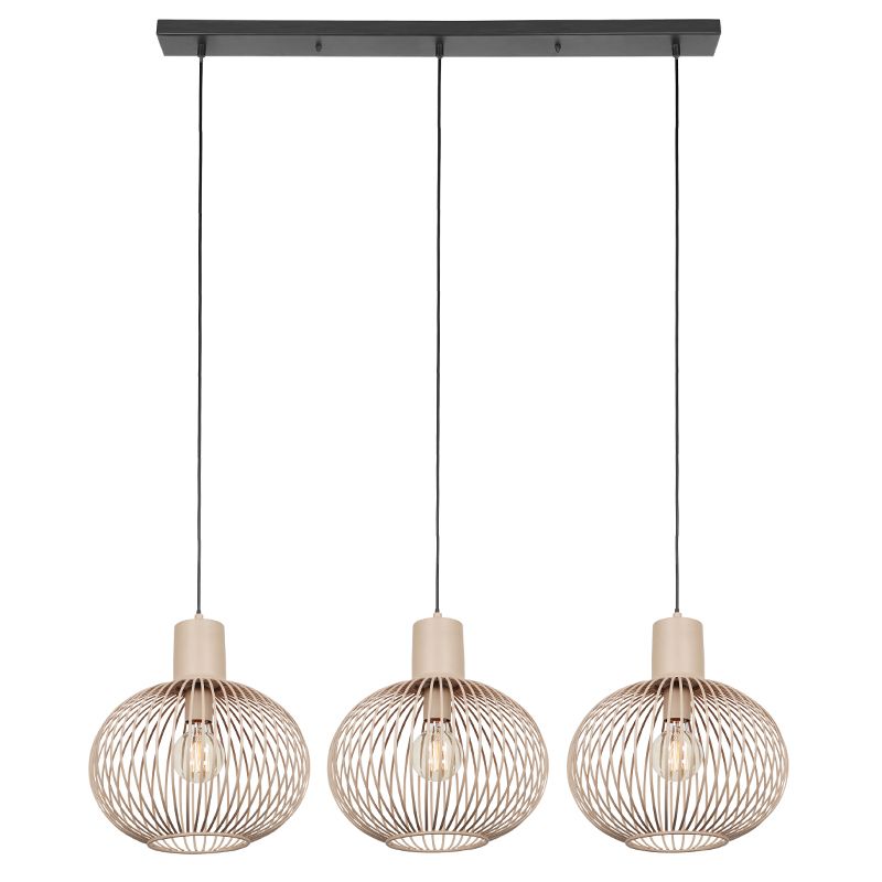 Beige hanglamp industrieel, Gjalt